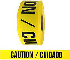 Caution Cuidado - (3 IN X 1000 FT) Standard Barricade Tape