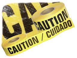 Caution Cuidado - (3 IN X 500 FT) Enforced Barricade Tape