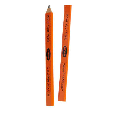 Keson 72 Carpenter Pencils With Black Lead and White Wood
