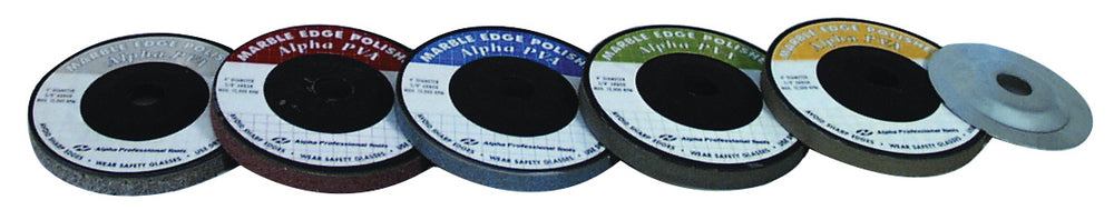 Barwalt 72533 Alpha PVA VP Dry Polishing Pads without Hub - Arbor 7-8" 400 Fine