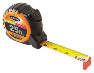 Keson PG1825ALVMAG 25' x 1 inch Measuring Tape FT, 1-8, 1-16 Magnetic Tip