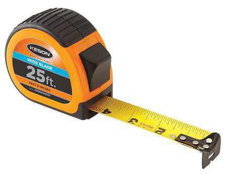 Keson PG1825WIDEV 25' x 1-3-16 inch Measuring Tape  FT, 1-8, 1-16 Wide Blade