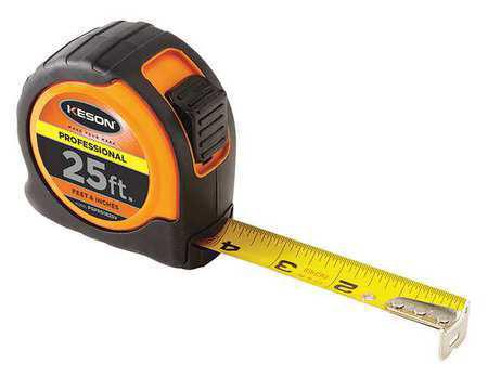 Keson PGPRO1825V 25' x 1 inch Measuring Tape  FT, 1-8, 1-16 Pro Case