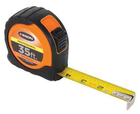 Keson PGPRO1835V 35' x 1 inch Measuring Tape  FT, 1-8, 1-16 Pro Case