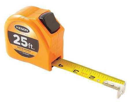 Keson PGT1825V 25' x 1 inch Measuring Tape FT, 1-8, 1-16