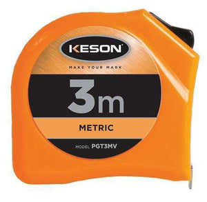 Keson PGT3MV 3M x 5-8 inch Measuring Tape M, CM, MM