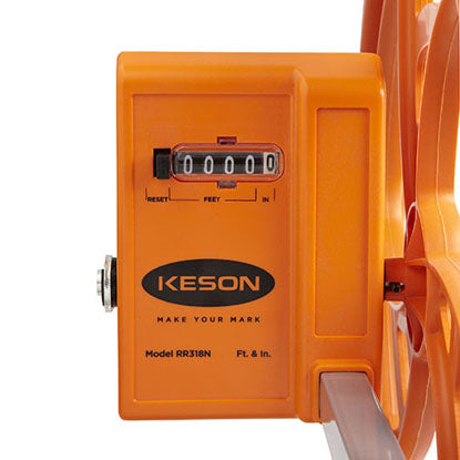 Keson RR310 3' Professional Wheel with Telescoping Handle Measures Feet & 10Ths