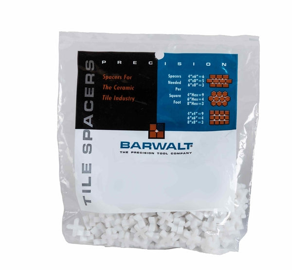 Barwalt 10010 Precision Tile Spacers - 3-32 Inch + Reg Bag - 250 Pieces